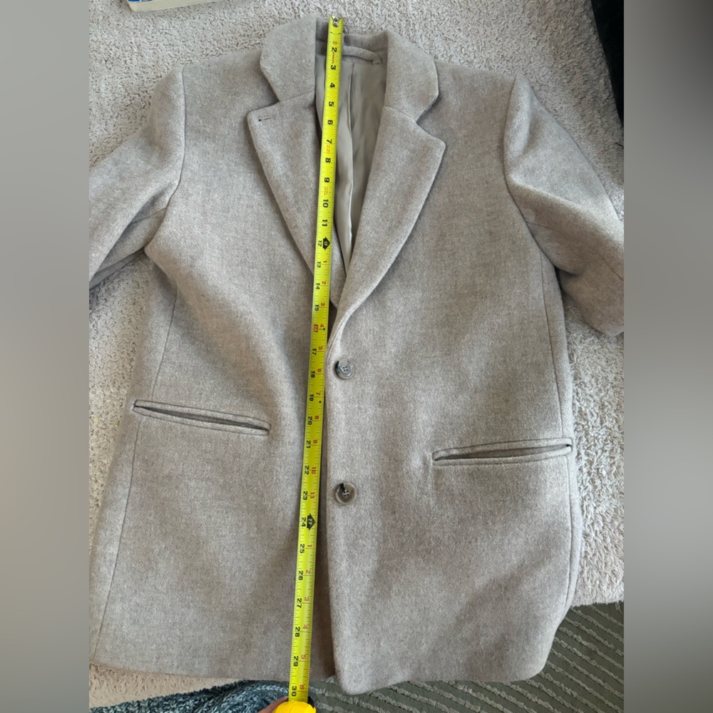 & Other Stories wool taupe oversize blazer - Picture 8 of 10